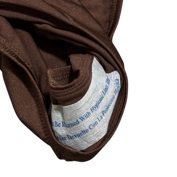 SHADE & SHORE - NWT - SIZE 12/14 - RICH BROWN - STYLE: THE HIGH LEG CHEEKY B5 - Picture 6 of 10